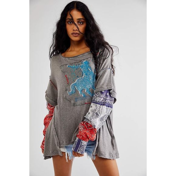 Free People Rodeo Tee Size L - Picture 2 of 7